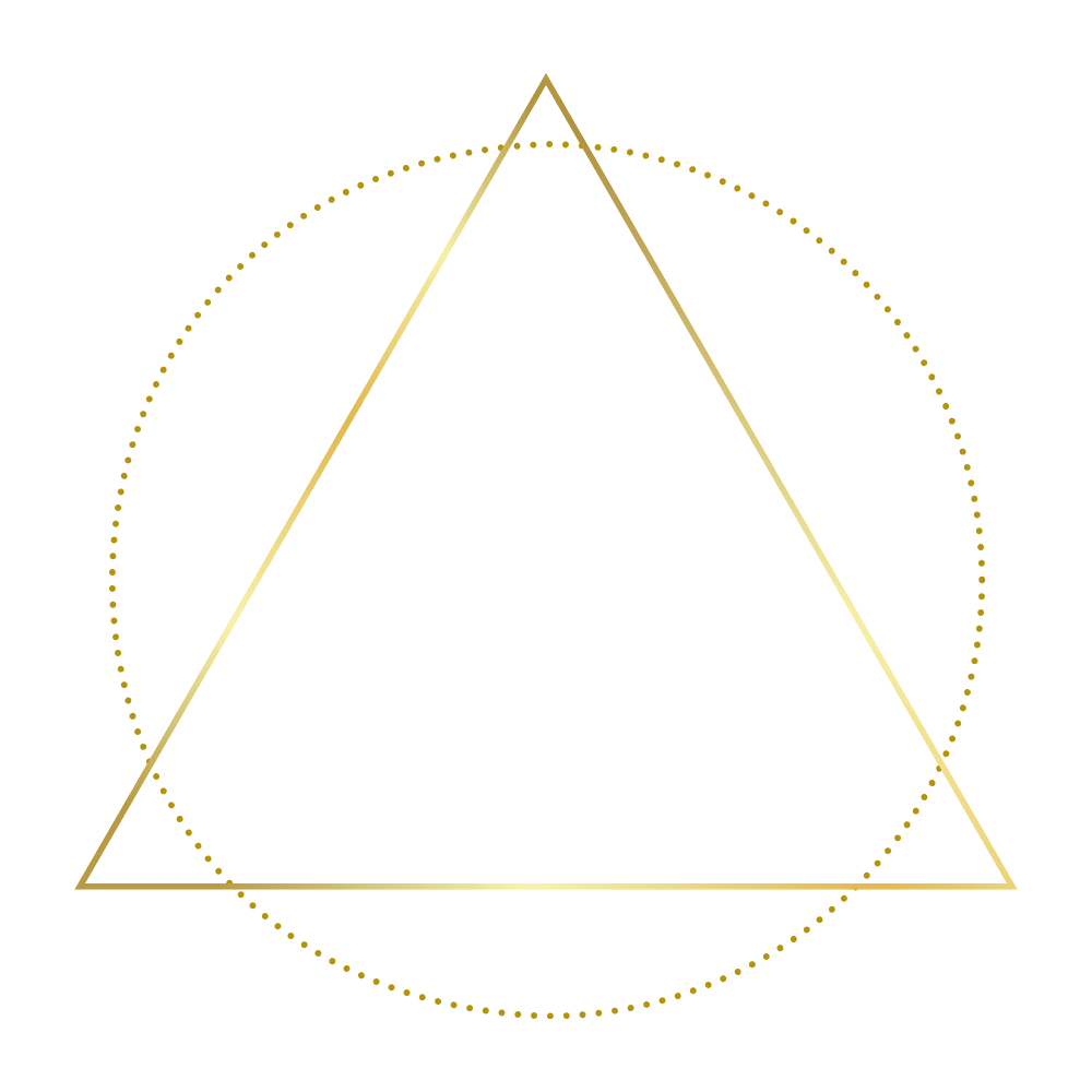Symbol Dreieck mit Kreis - Führungskraft, Coaching, Selbstliebe Transformation